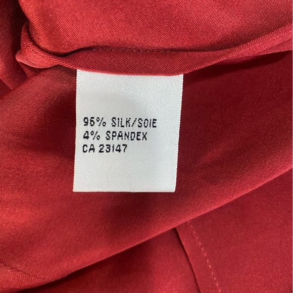 Talbots Button Down Silk Blouse EUC - Picture 7 of 9